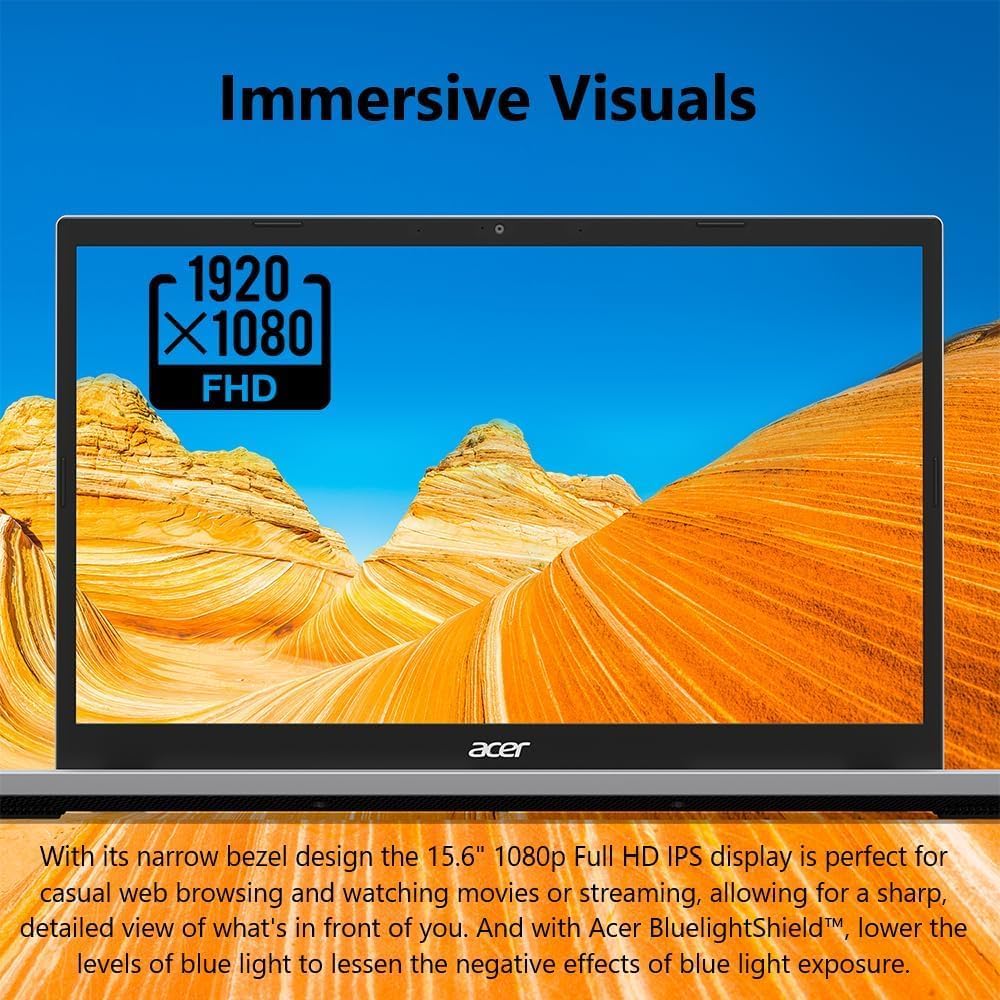 Acer Aspire Go 15 Laptop, 15.6' Full HD IPS, Intel Core 3 N355 Processor, 8GB RAM 256GB SSD, Windows 11 with Copilot AI, Long Battery Life, Lightweight, Student Business (8GB RAM | 256GB SSD)