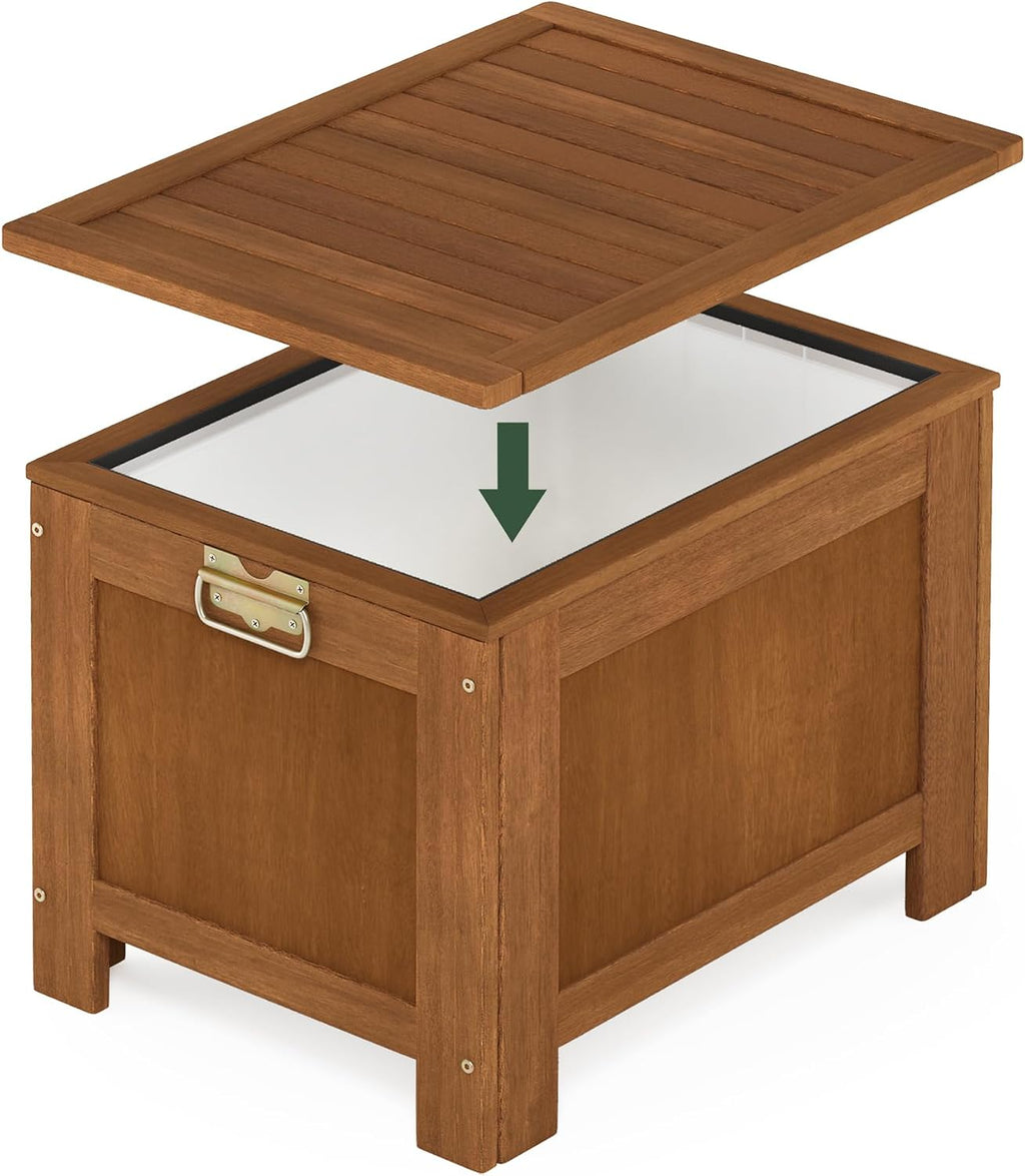 Furinno FG19917 Tioman Outdoor Hardwood Cooler, Natural