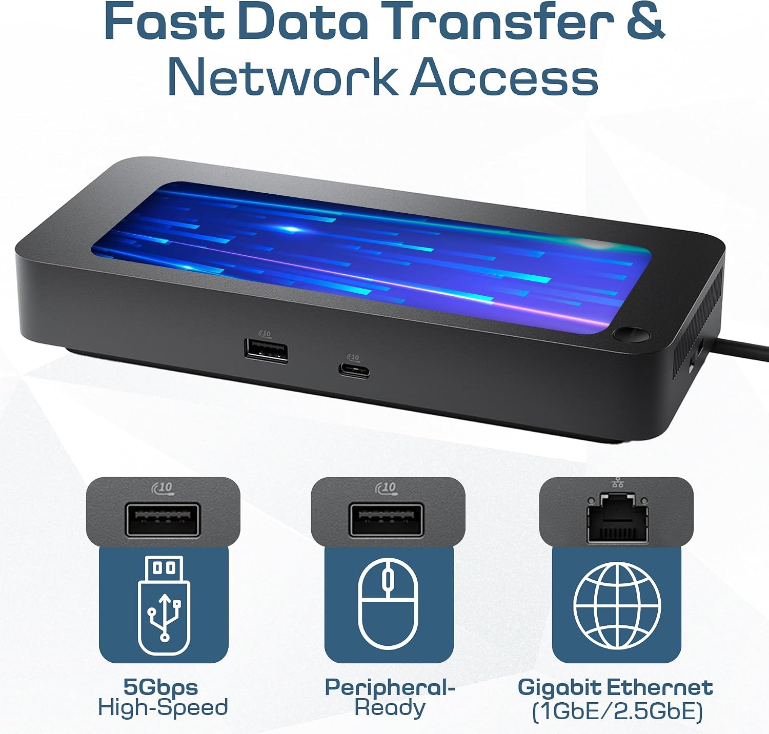 Dell Pro Dock WD25 USB-C Docking Station – 100W Power Delivery, Dual FHD or Single 4K Display Support, HDMI, DisplayPort, Ethernet – Boomph's Ultimate Performance Dock Solution for Your Workspace.