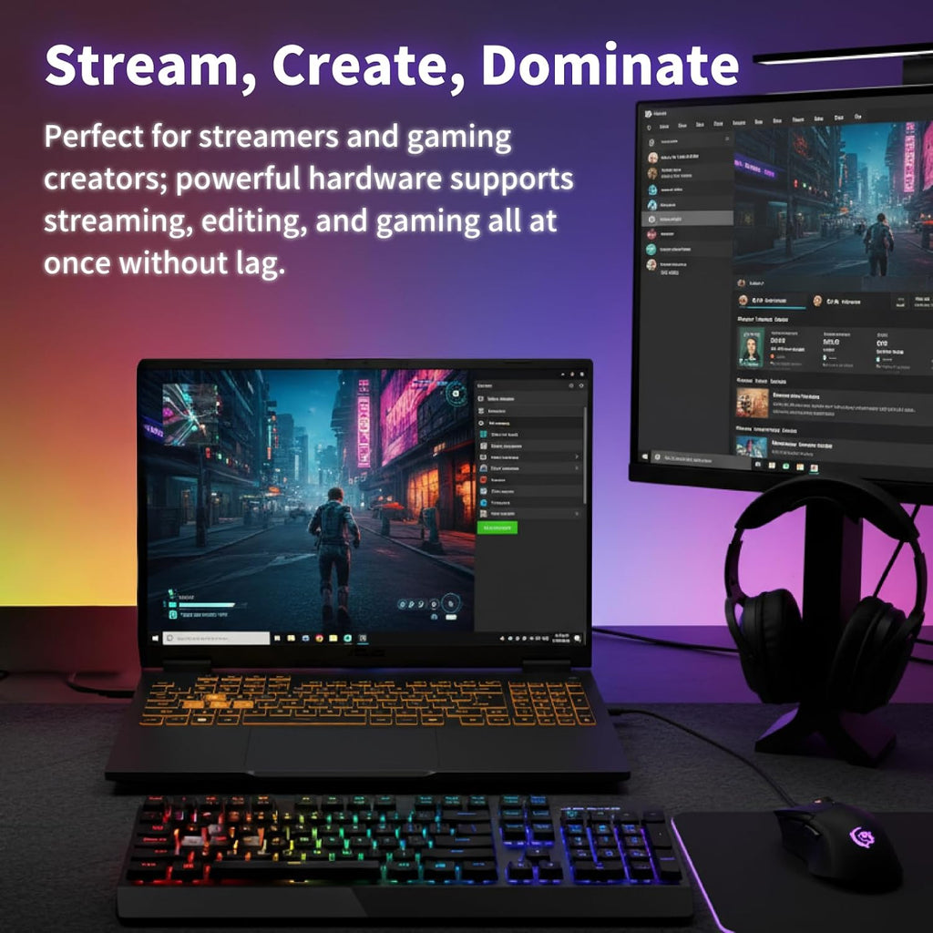 ASUS TUF F16 Gaming Laptop - 16' FHD+ 165Hz Display 300 nits, Intel 16 Core i7-14650HX, NVIDIA GeForce RTX 5060, Windows 11 Pro, WiFi 6E, Backlit Keyboard (32GB DDR5 RAM | 2TB SSD)