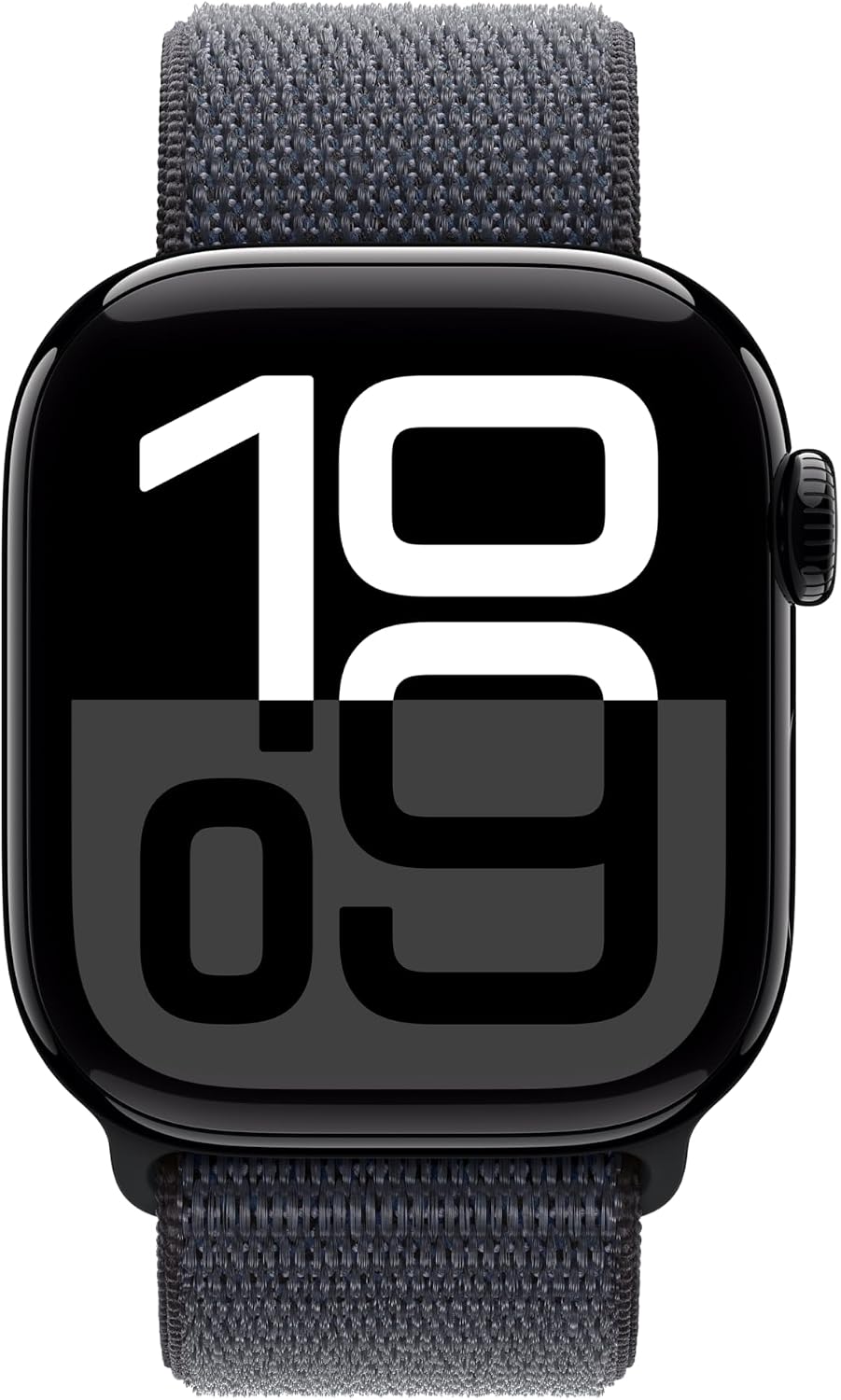 Apple Watch Series 10 [GPS + Cellular 42mm] with Jet Black Aluminium Case with Ink Sport Loop. Fitness Tracker, ECG App, Always-On Retina Display, Carbon Neutral with AppleCare+ (2 Years)