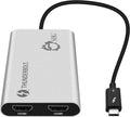 SIIG Thunderbolt 3 to Dual HDMI 2.0 Port Display Adapter at 4K 60Hz - Intel Thunderbolt 3 Certified - Windows/MacBook Pro/Chromebook/XPS/Surface Book - Supports Two 4K 60Hz Monitors Simultaneously