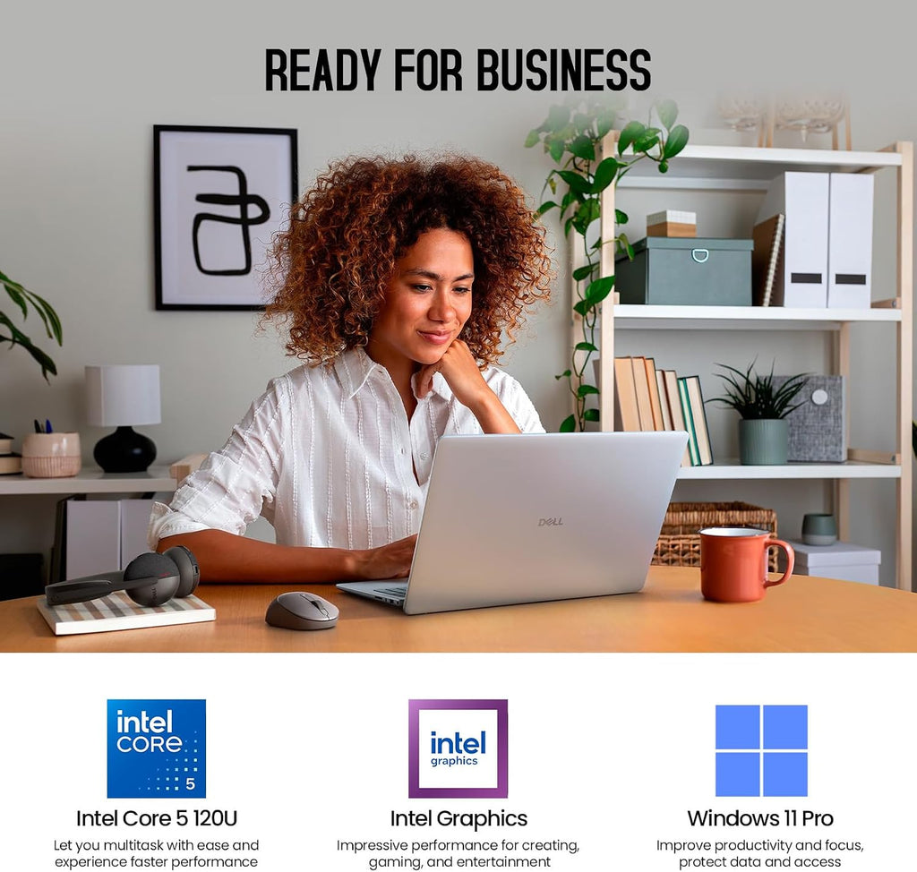 Dell 2026 16 Touchscreen Laptop Computer, 16' FHD+ Touch Screen Business Laptop, Intel Core 5 (10-Cores, Beat i7-1355U), 16GB DDR5 1TB SSD, Windows 11 Pro, Backlit Keyboard, Wi-Fi 6E, Copilot Key