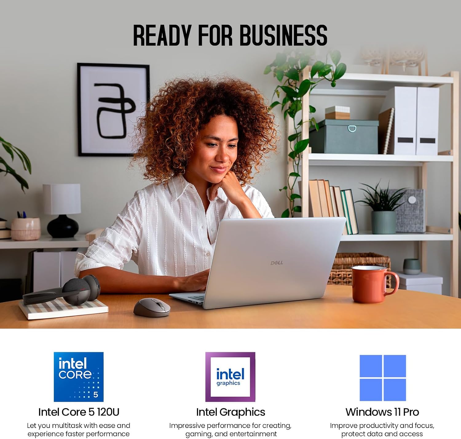 Dell 2026 16 Touchscreen Laptop Computer, 16' FHD+ Touch Screen Business Laptop, Intel Core 5 (10-Cores, Beat i7-1355U), 16GB DDR5 1TB SSD, Windows 11 Pro, Backlit Keyboard, Wi-Fi 6E, Copilot Key