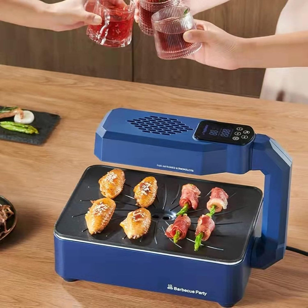 Smokeless Indoor Grill Household Infrared Electric Barbecue Plate Non-stick Barbecue Pan