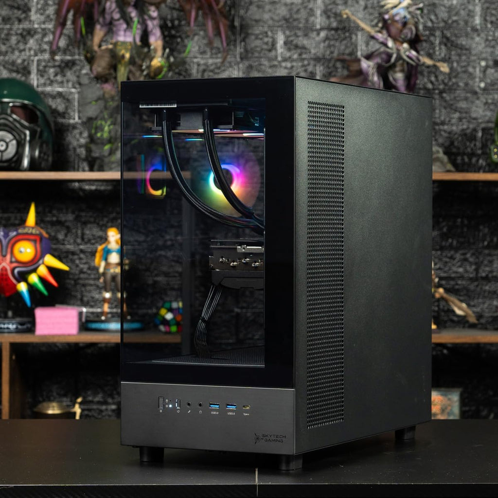 Skytech Gaming Azure 3 Gaming PC, AMD Ryzen 7 7700 3.8GHz, NVIDIA RTX 5060, 1TB Gen4 NVMe SSD, 32GB DDR5 RAM 6000, 650W Gold PSU, WI-FI 5, Windows 11, Desktop
