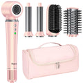 5 in 1 Hot Air Styler Wrap with Travel Bag- Professional High-Speed Hair Dryer Brush with Auto Wrap Curlers, 300 Million ions Frizz-Free and Fast Drying for Multiple Style, No Heat Damage, Gift Idea