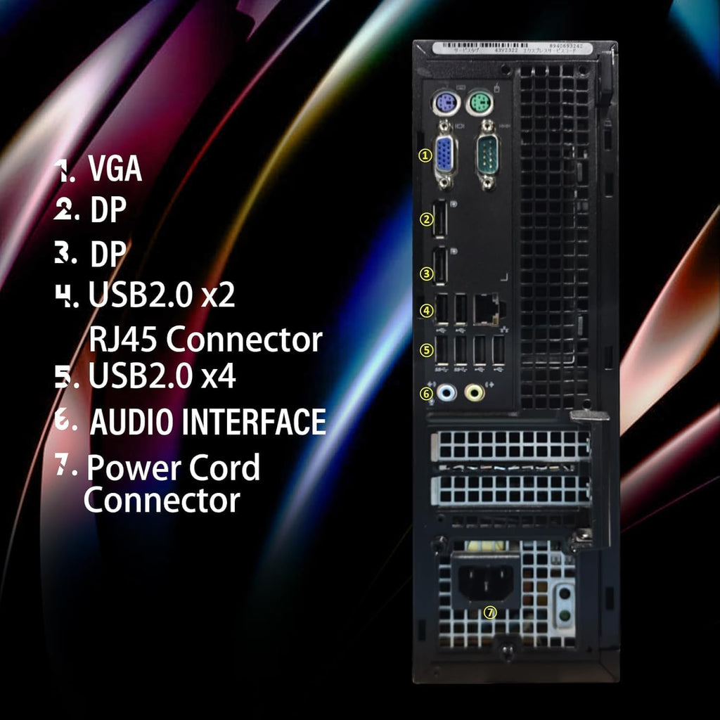 Dell RGB Desktop PC Computer, Intel Core i7 up to 3.9G, 16GB RAM, 512GB SSD, WiFi, BT 5.0, New 24'' 1080 FHD Monitor, Windows 11 Pro (Renewed)