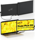 Duex Plus DS Portable Monitor - 2026 Mobile Pixels 13.3' FHD 1080P Laptop Monitor, USB Type-C/HDMI Plug and Play Laptop Monitor Extender for 13'-14.5' Laptops, Windows/macOS/Android/Switch Compatible