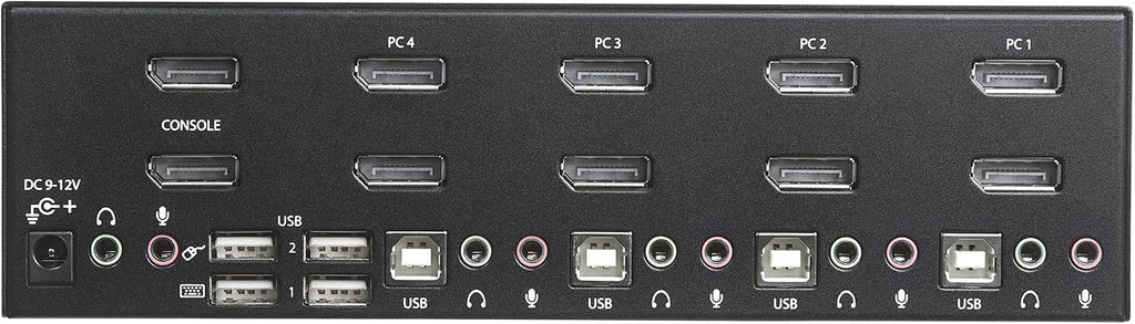 4 Port Dual DisplayPort KVM Switch
