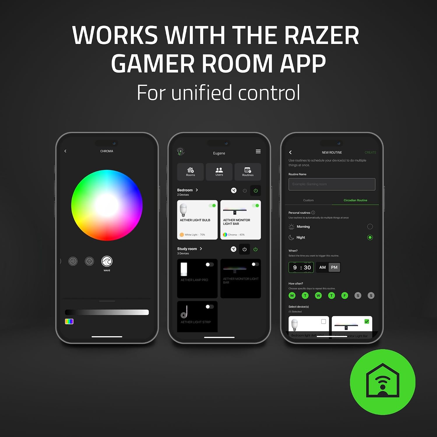 Razer Aether Standing Light Bars: Front & Back Lighting - Individual Bar Customization - Single USB C Cable - Chroma RGB - Works with Alexa, Google Home - Razer Gamer Room App for Unified Control