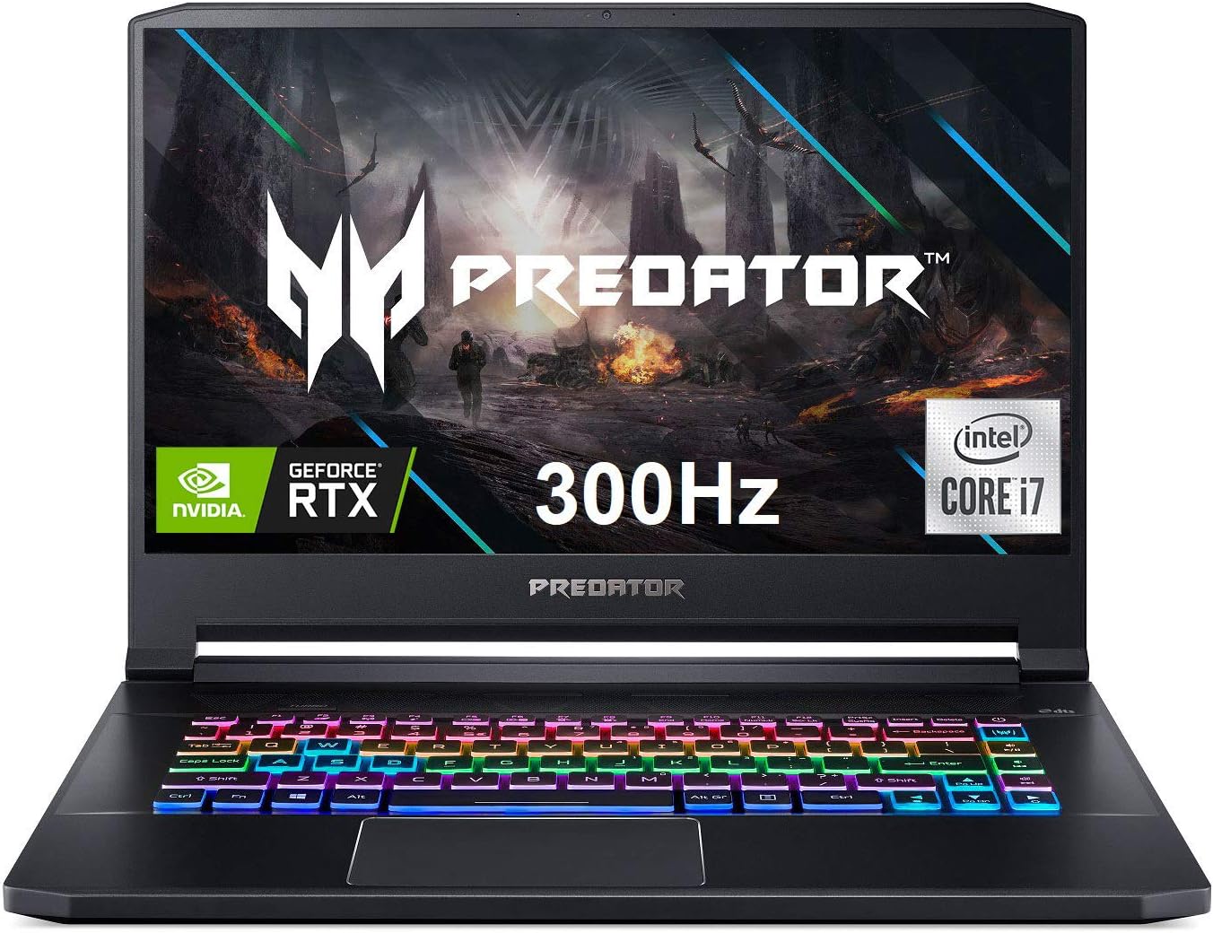 Acer Predator Triton 500 PT515-52-73L3 Gaming Laptop, Intel i7-10750H, NVIDIA GeForce RTX 2070 SUPER, 15.6' FHD NVIDIA G-SYNC Display, 300Hz, 16GB Dual-Channel DDR4, 512GB NVMe SSD, RGB Backlit KB