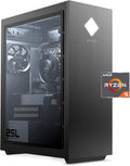 OMEN 25L Gaming Desktop PC, AMD Radeon RX 5500, AMD Ryzen 5 3500, HyperX 8GB DDR4 RAM, 512GB PCIe NVMe SSD, Windows 10 Home, VR Ready, RGB Lighting (GT12-0010, 2020 Model)