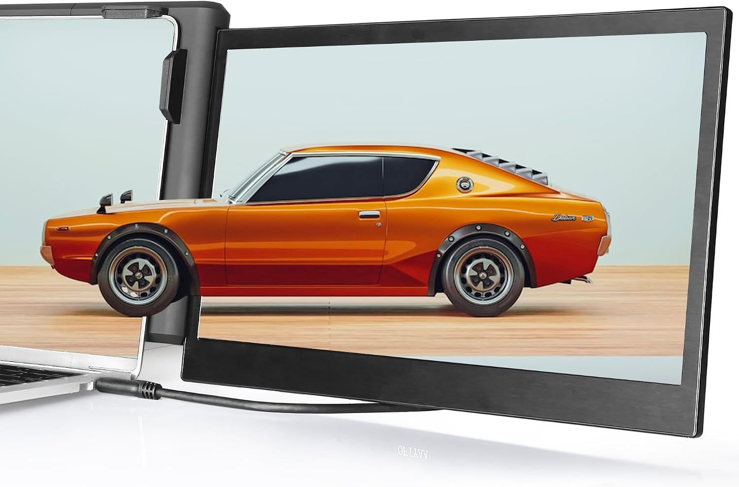 Alecewey Portable Monitor for Laptop Screen Extender Dual Monitor 13.3 inch FHD 1080P IPS Display 2 Type-C/HDMI, for 13.3-16.5 inch Computer Mac Windows Phone