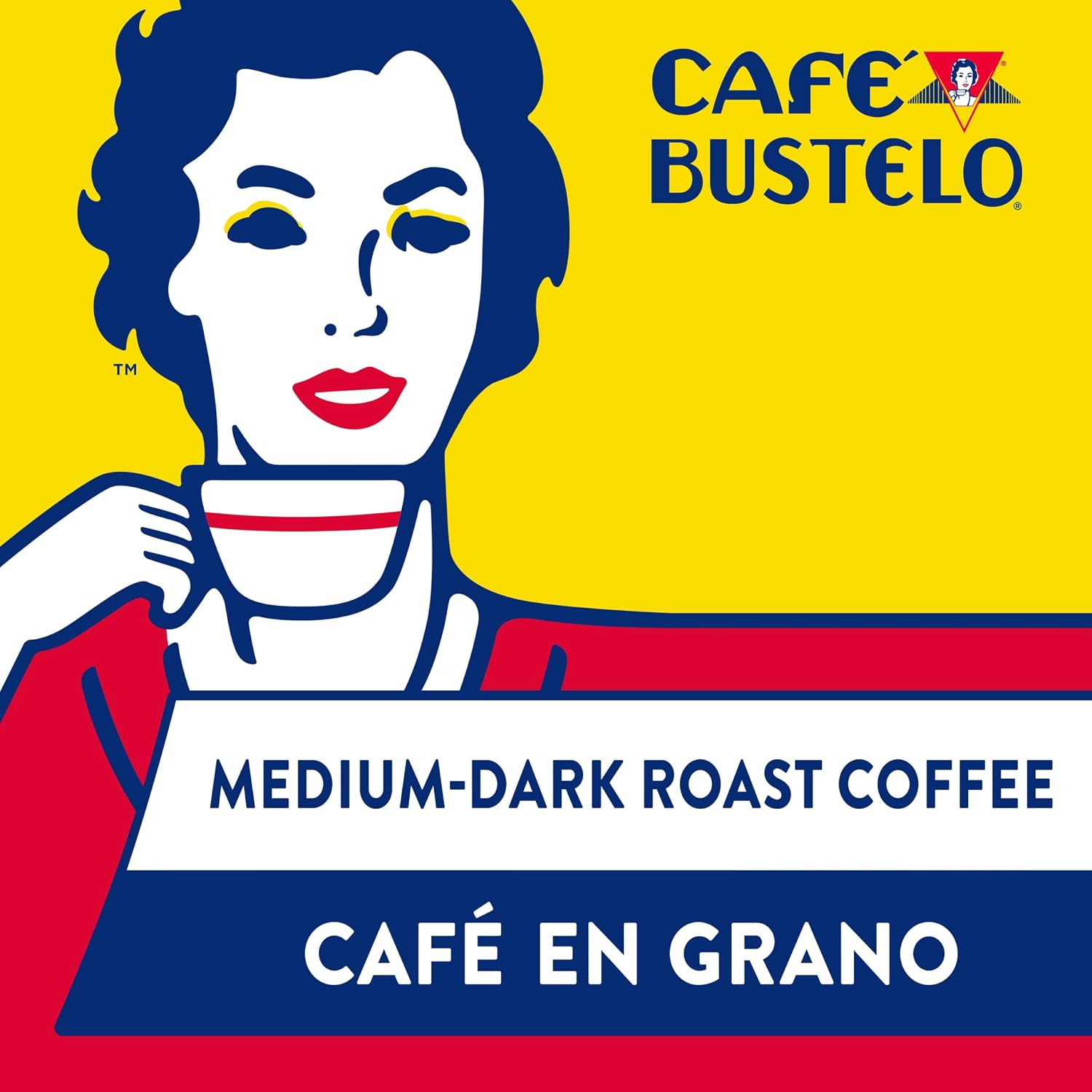 Café Bustelo Supreme by Bustelo Espresso Style Dark Roast Whole Bean Coffee, 16 Ounce (Pack of 6)