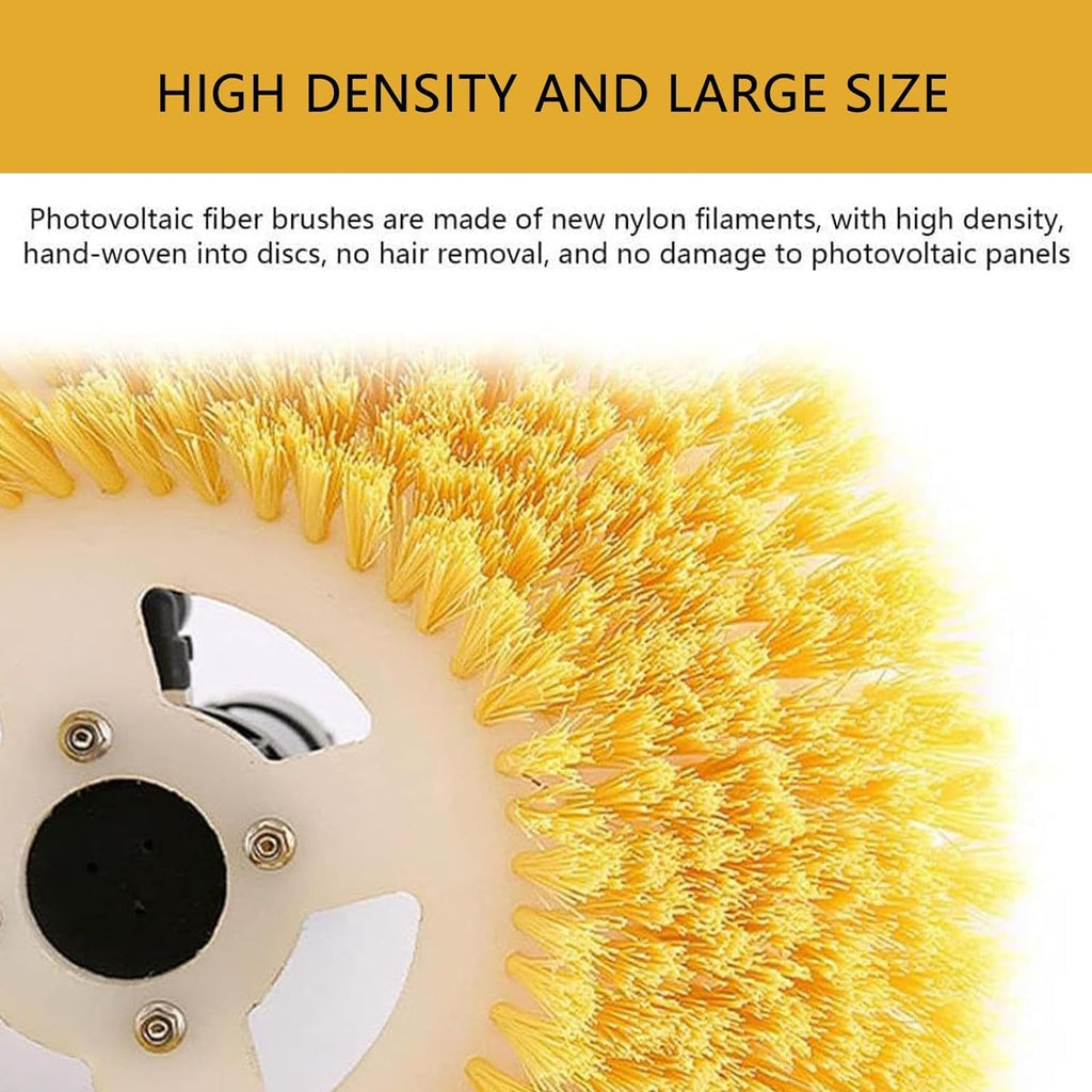 Solar Panel Cleaning Brush & Rod, 11.5ft -24.6ft Water Fed Pole Kit with Telescopic Pole, Electric Rotary Cleaning Brush, Solar Dual-Head Automatic Cleaning Brush,5.5m-LithiumBattery