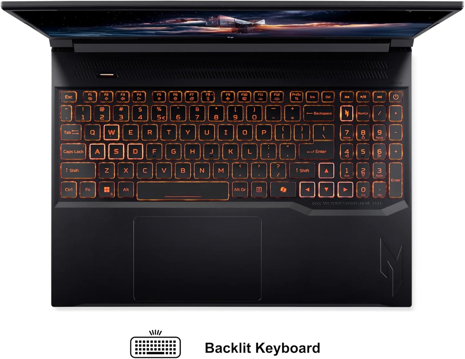 acer Nitro V 16 AI Gaming Laptop 16' WUXGA IPS 180Hz AMD Zen 4 Octa-Core Ryzen 7 260 32GB RAM 2TB SSD GeForce RTX 5050 (Up to 421 AI Tops) Backlit Win11 w/ICP Hub