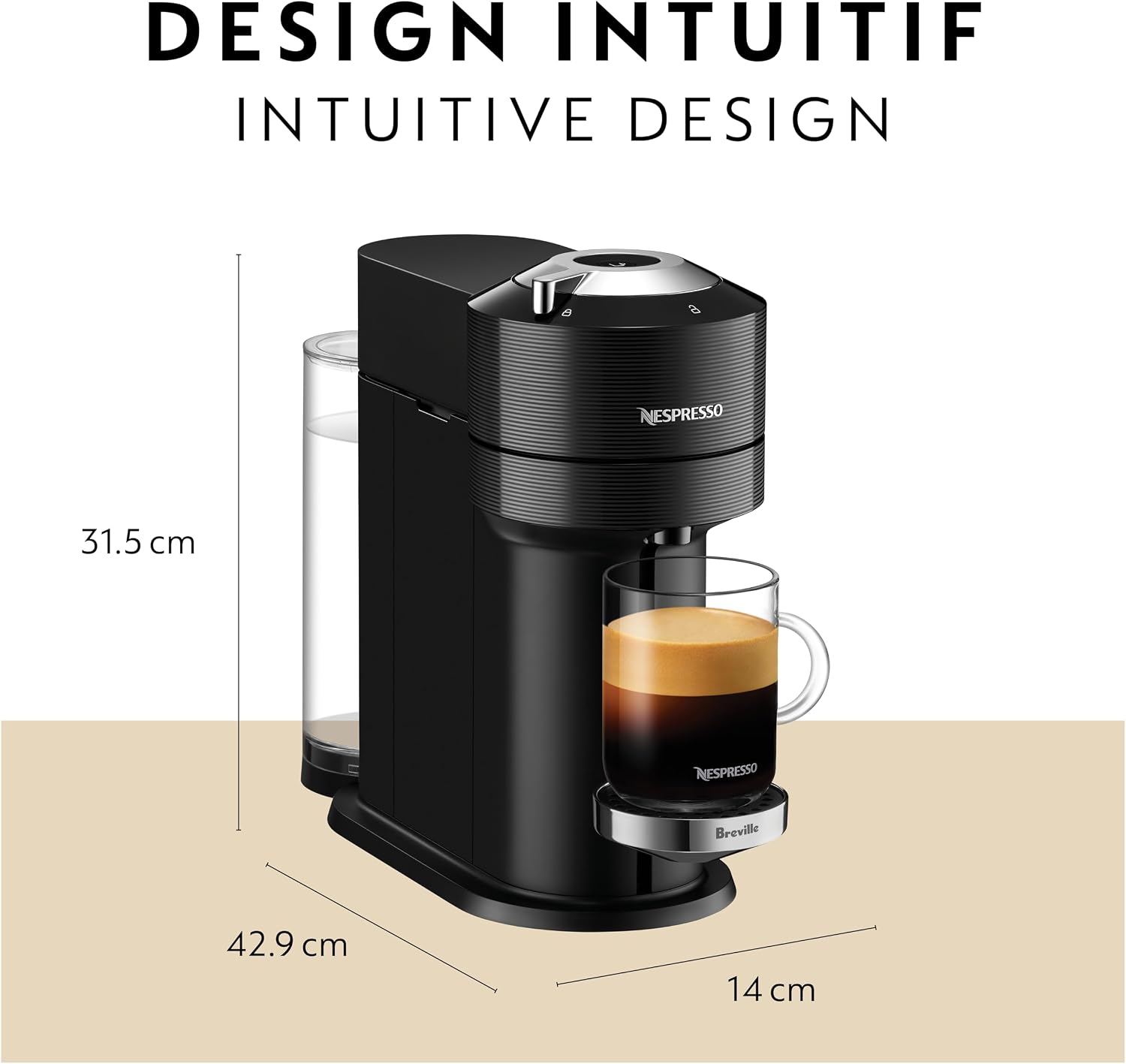 Nespresso Vertuo Next by Breville, Black