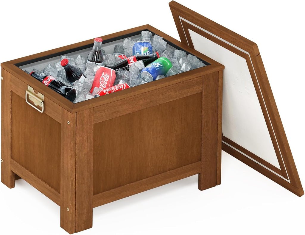 Furinno FG19917 Tioman Outdoor Hardwood Cooler, Natural