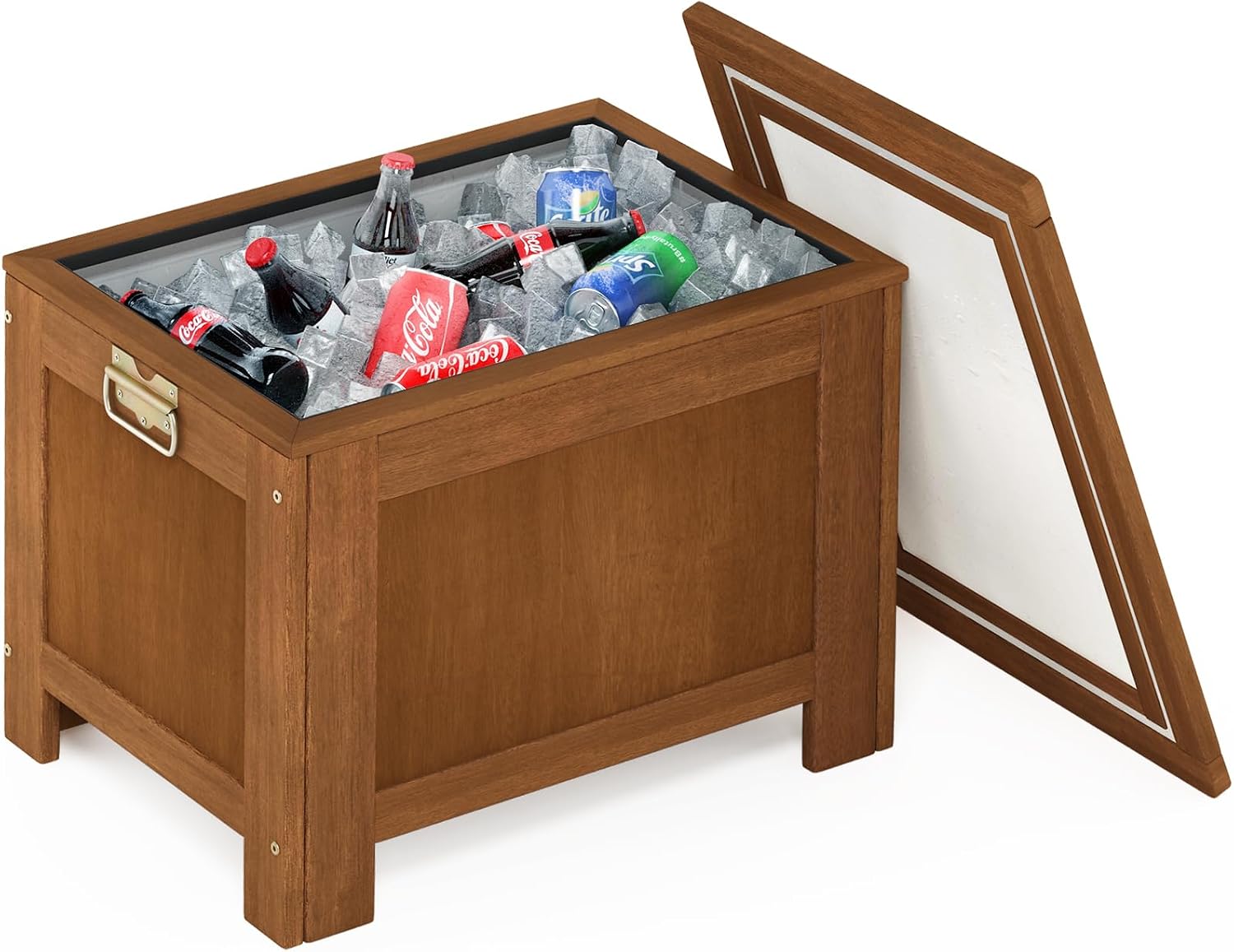 Furinno FG19917 Tioman Outdoor Hardwood Cooler, Natural