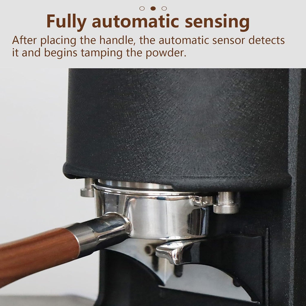 Espresso Press Tamper 58mm Height Adjustable Coffee Tamper 10-30kg Pressure 1 to 3 Adjustable Tamp Times Automatic Expresso Coffee Powder Press Machine Whiteflatsole