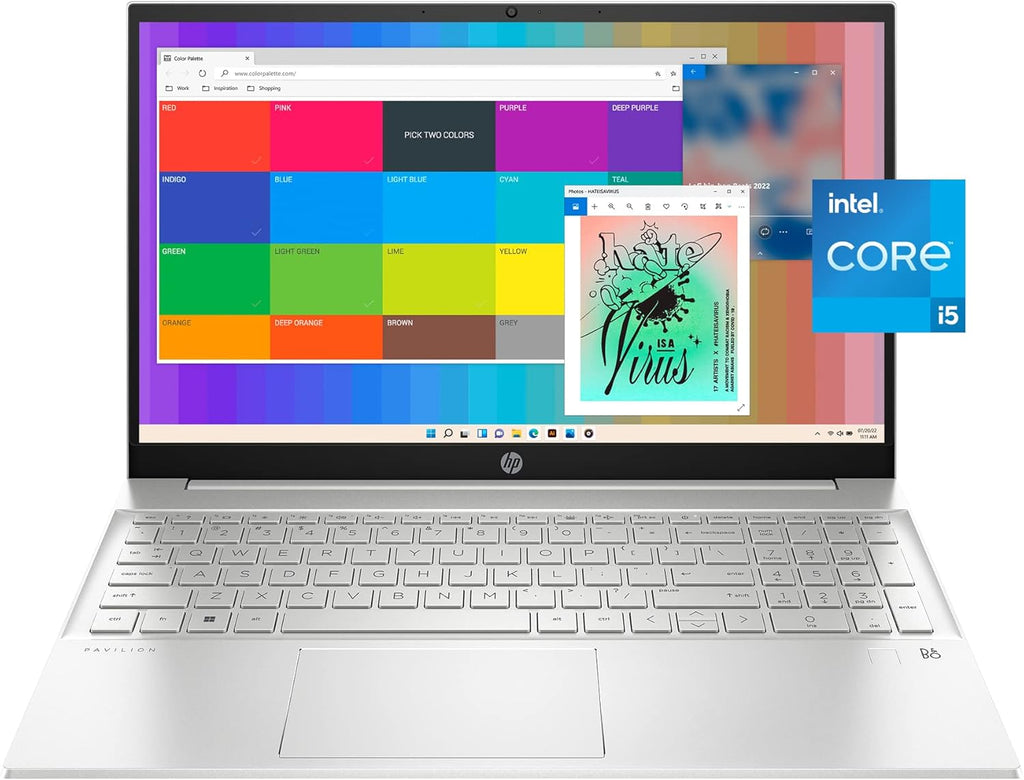 HP Pavilion 15 inch Laptop, FHD Touchscreen, 13th Generation Intel Core i5-1335U, 8 GB RAM, 512 GB SSD, Intel Iris Xe Graphics, Windows 11 Home, 15-eg3010nr (2023)