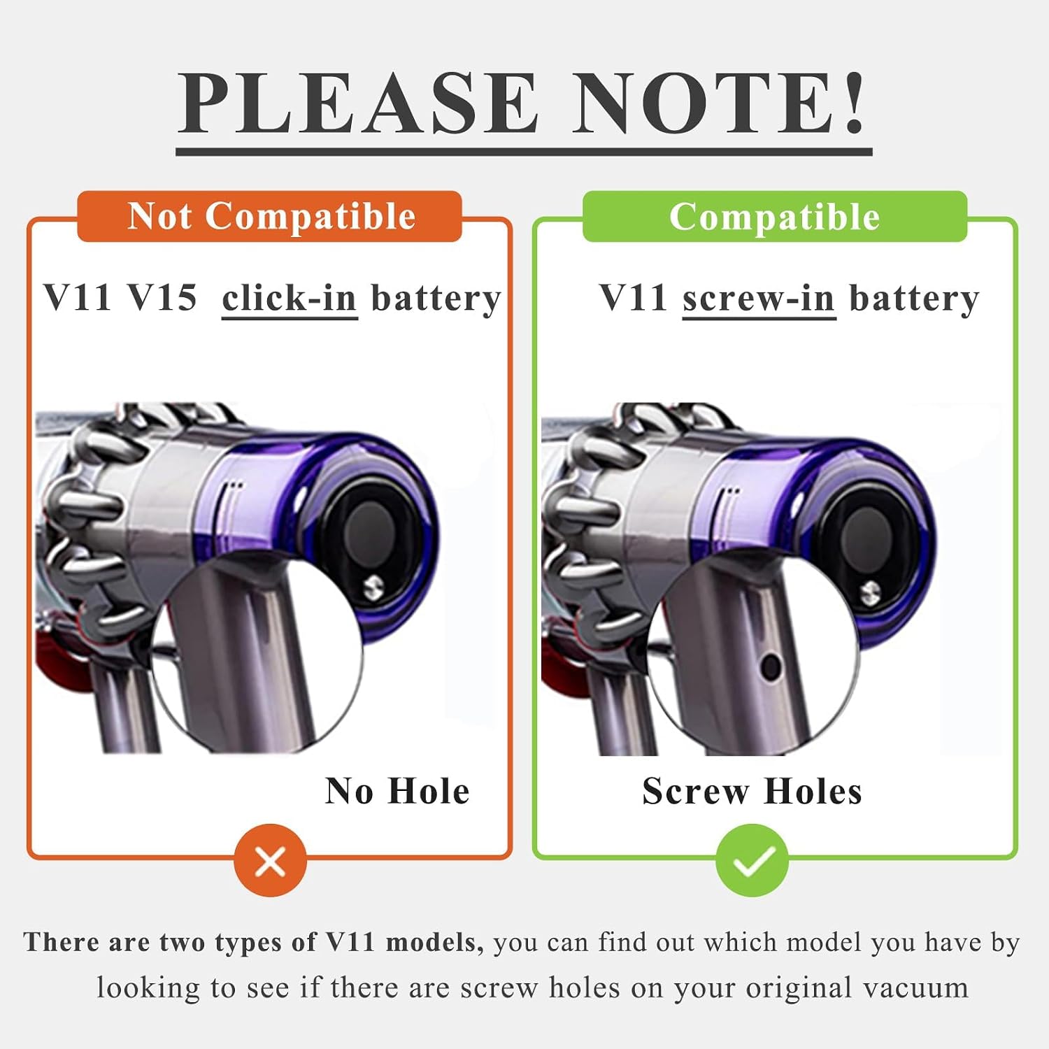 Upgraded V11 SV14 Battery Replacement for Dyson V 11 Screw-in【Not for Click-in Type】 25.2V 5.0Ah Compatible with Dyson V11 Animal Cordless Vacuum Screw in Type