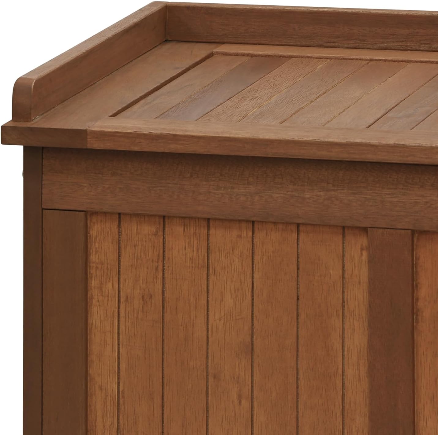 Furinno Dalam Outdoor Hardwood Storage Deck Box, Natural