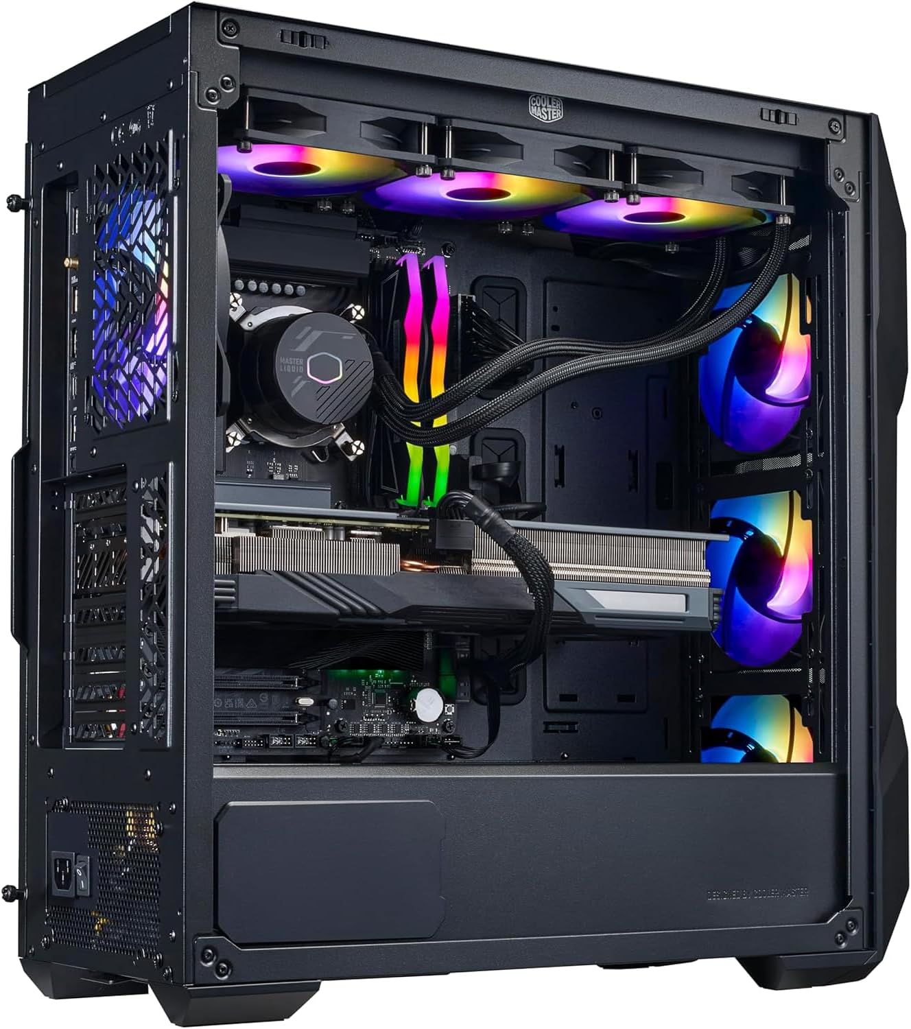 Cooler Master TD5 Pro Gaming PC – AMD RYZEN 7 7800X3D, AMD RX 9070 XT 16GB, 32GB DDR5 6000MHz, 2TB Gen4 M.2, Windows 11, MWE Gold 850 V3 PSU, ATX Desktop PC
