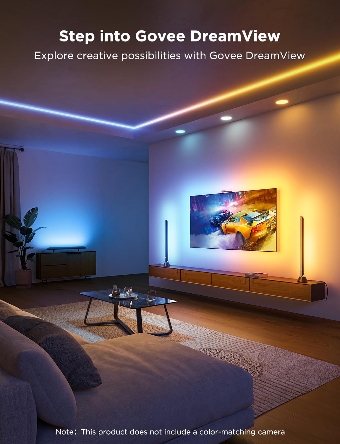 Govee Smart LED Light Bars, 31 Inch RGBIC WiFi Light Bars with Scene and Music Modes, Multiple Placement Options Suitable for 70-85 inch TVs, Works with Alexa,Google Assistant, App Control, 2 Pack