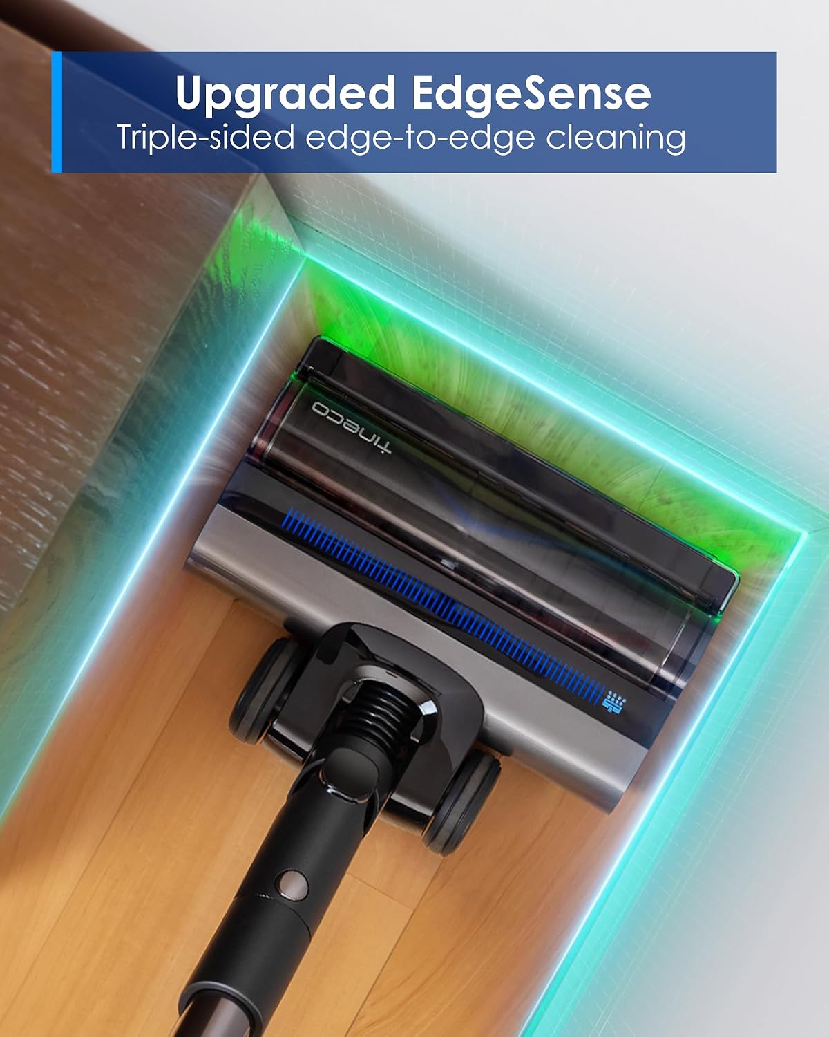 Tineco Pure ONE A90S Cordless Vacuum Cleaner, 270AW Powerful Suction, Up to 105min Runtime, 3DSense Master Brush, 150° Green LED Light, Stick Vacuum Cleaner for Pet Hair, Carpet & Hard Floor