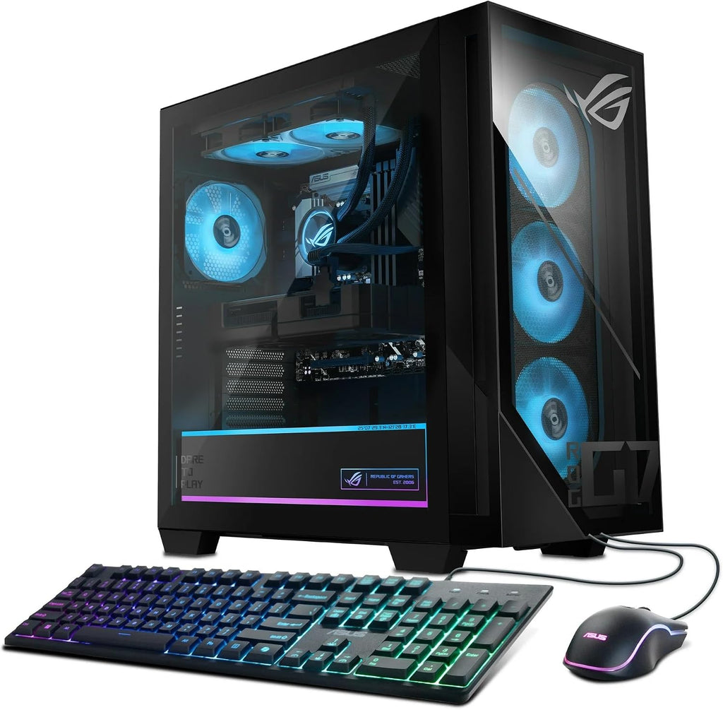 ASUS ROG Strix G700 Desktop 2TB SSD 192GB DDR5 RAM Win 11 Pro (Intel 15th gen Core Ultra 7 265K Processor Turbo to 5.60GHz, NVIDIA GeForce 4060 Ti RTX 8GB GDDR6) Gaming PC Computer