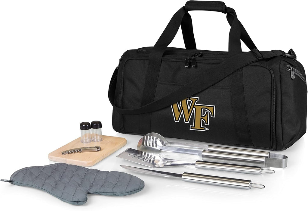 PICNIC TIME NCAA BBQ Kit Cooler Tote with Barbecue & Accessories