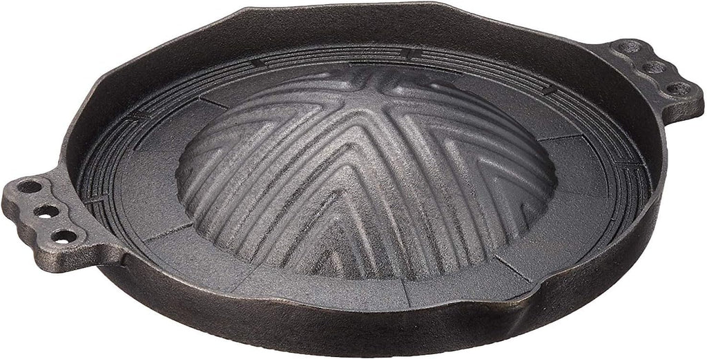 Ishigaki Yakiniku Genghis Khan Pot, Iron Casting, Approx. Width 13.4 x Depth 11.6 x Height 1.8 inches (34 x 29.5 x 4.5 cm), Professional Grade, Professional, Commercial Use, 6 Pieces