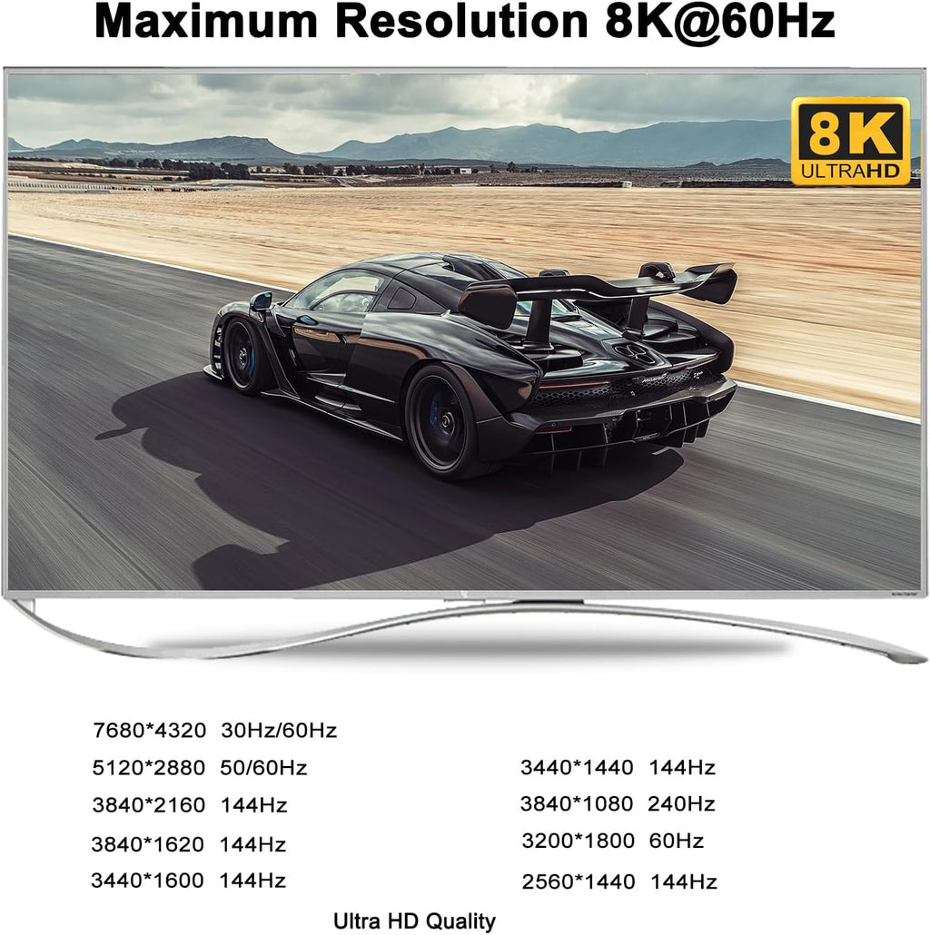 CKL 8K HDMI 2.1 KVM Switch (4 Computers 1 Monitor with EDID)
