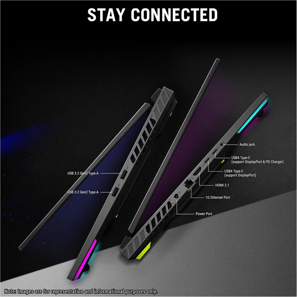 ASUS ROG Strix G18 Gaming Laptop, AMD Ryzen 9-9955HX, 32 GB DDR5 RAM, 2 TB PCIe SSD, 18' 2.5K (2560x1600) 240Hz Display, Nvidia G-Force RTX 5070, 4-Zone RGB Keyboard, W11 Home, Eclipse Gray