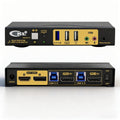 CKL DisplayPort MST KVM Switch (1 DP in 1 DP + 1 HDMI Out for 2 Computers 2 Monitors