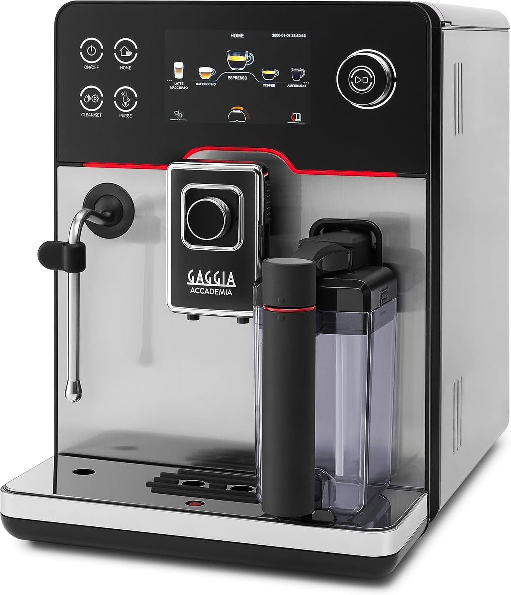 Gaggia Accademia Luxury Italian Fully Automatic Espresso Machine with 19 Customized drink settings,0.5 Liters,RI9782/46 Brushed Stainless