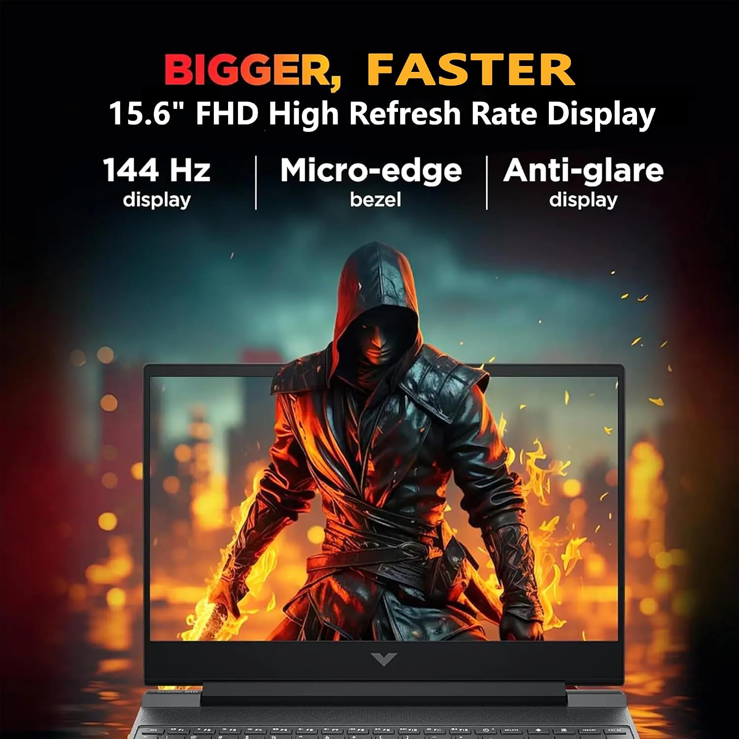 HP Victus Gaming Laptop | 15.6' FHD IPS 144Hz Anti-Glare | Intel 8-Core i5-13420H (>i7-12650H) | 16GB DDR4 1TB SSD | GeForce RTX 4050 6GB | Backlit Type-C WiFi 6 Fast Charge Win11 Pro w/DLCA Accessory