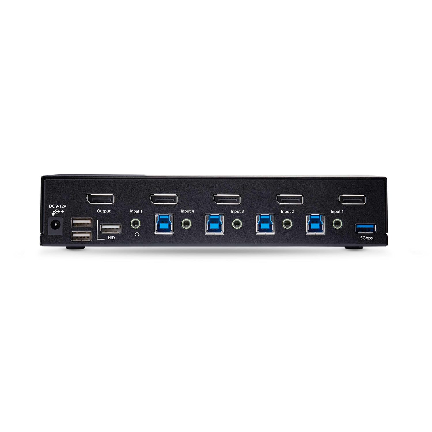 StarTech.com 4-Port DisplayPort KVM Switch, 8K 60Hz / 4K 144Hz, Single Display, DP 1.4, 2X USB 3.0 Ports, 4X USB 2.0 HID Ports, Push-Button & Hotkey Switching, TAA Compliant (D86A2-4-PORT-8K-KVM)