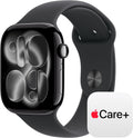 Apple Watch Series 11 [GPS 46mm] Smartwatch with Jet Black Aluminium Case with Black Sport Band - M/L. Sleep Score, Fitness Tracker, Health Monitoring with AppleCare+ (2 Years)