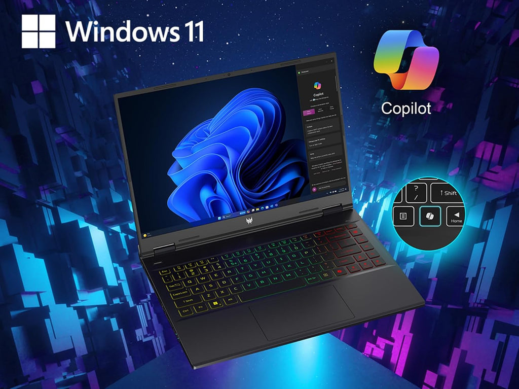acer Predator Helios Neo 14 Gaming Laptop | 14.5' WQXGA IPS 120Hz Display | AI-Powered | Intel Core Ultra 7 Processor 155H | NVIDIA GeForce RTX 4060 | 16GB LPDDR5X | 1TB Gen 4 SSD | PHN14-51-797W