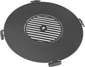 24' Round Cooking Grate, Universal Fire Pit Grill, Outdoor Campfire BBQ Grilling Mesh Grates Steel, Camping Cooking Grill and Skillet for Firepit, Burn Rack, Stove Accessories by Good Directions