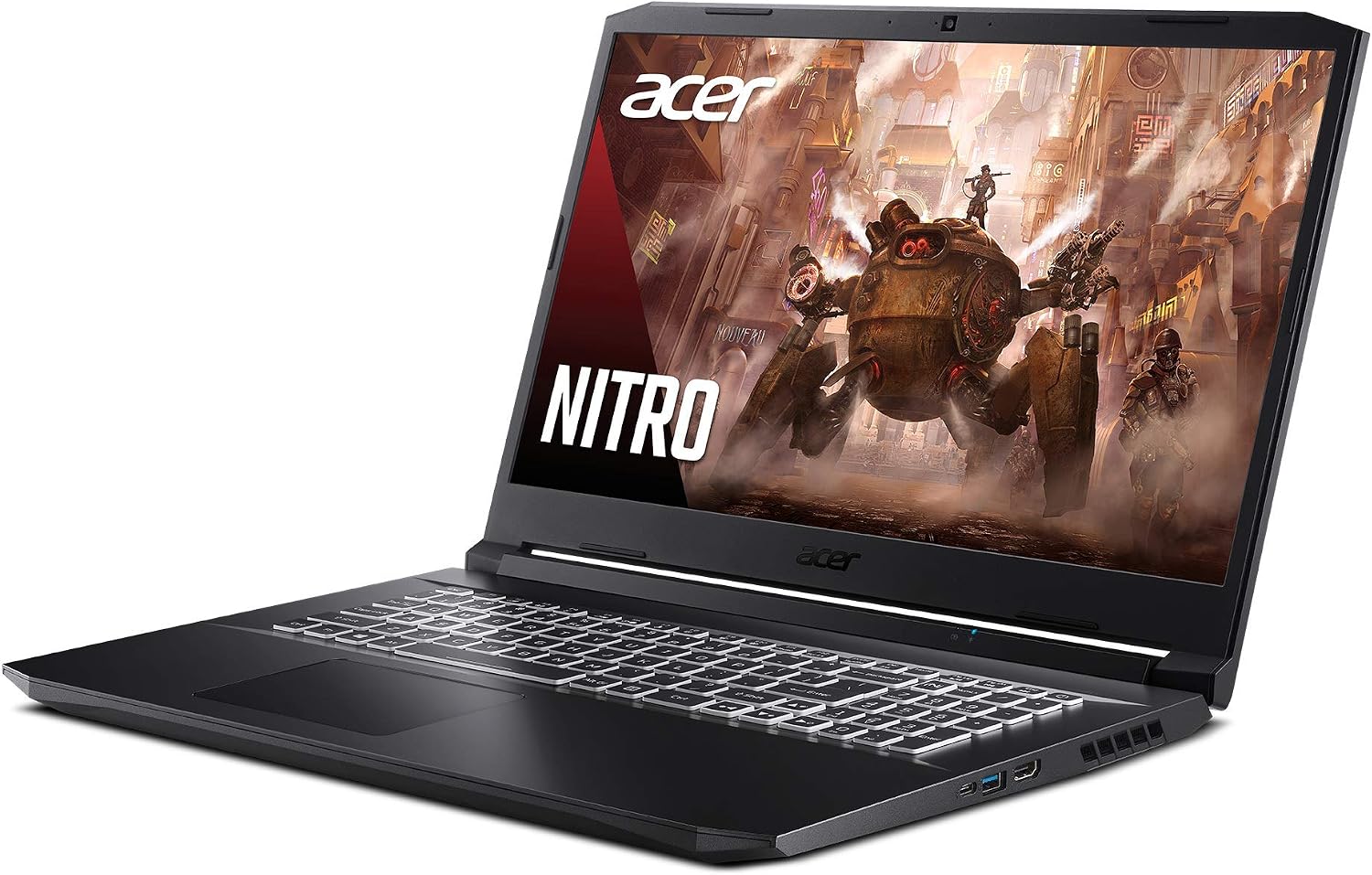 acer Nitro 5 AN517-41-R3NX Gaming Laptop, AMD Ryzen 7 5800H Octa-Core CPU | NVIDIA GeForce RTX 3080 Laptop GPU | 17.3' FHD 360Hz IPS 3ms Display | 16GB DDR4 | 1TB NVMe SSD | WiFi 6 | RGB Keyboard
