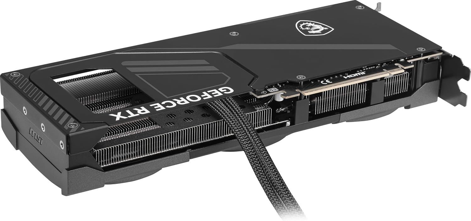 msi Gaming RTX 5070 Ti 16G Ventus 3X PZ OC Black Graphics Card (16GB GDDR7, 256-bit, Extreme Performance: 2482 MHz, DisplayPort x 3 2.1a, HDMI 2.1b, NVIDIA Blackwell Architecture)
