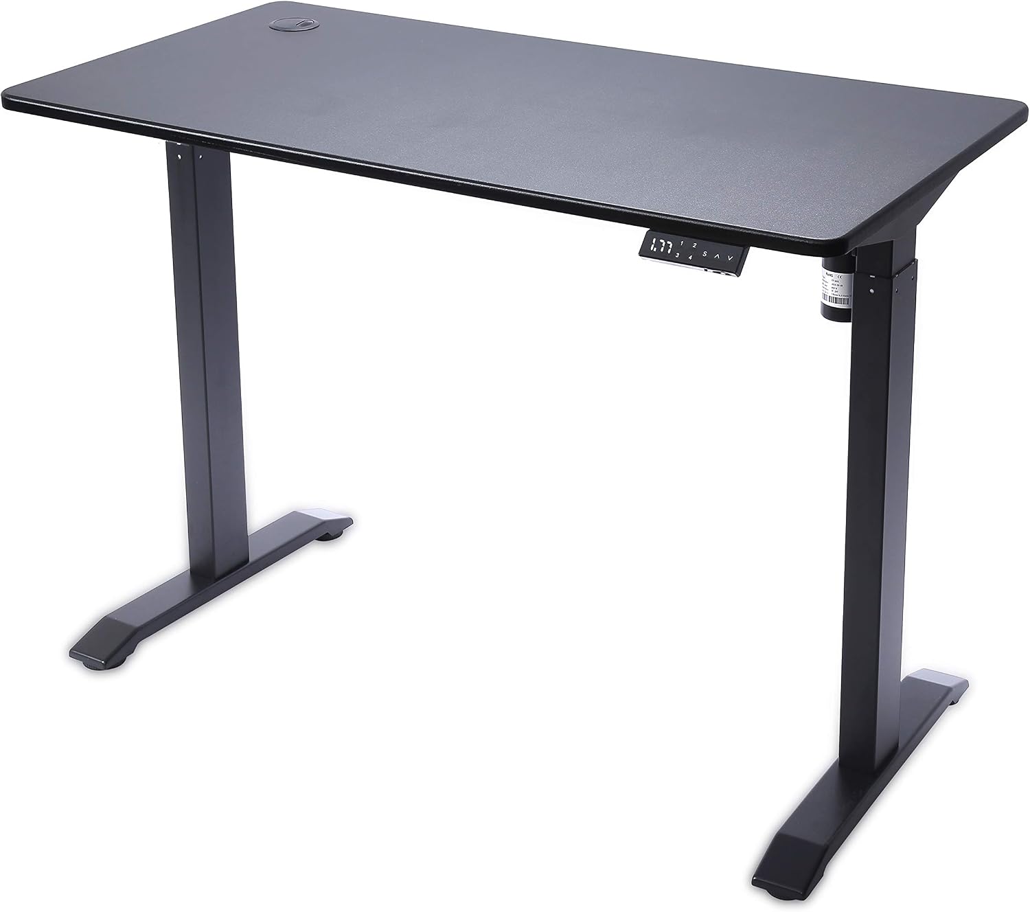UNICOO Electric Height Adjustable Standing Desk, Electric Standing Workstation, Sit Stand Home Office Desk, Gaming Table, Whole-Piece Desktop Board 48 * 24 in (KT1001-BB)