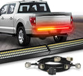 OPT7 Dynamic Taillight for F150 2021-2023 w/OE Halogen Taillights and Blind Spot Monitor – Redline 60' 2-Section Triple Row LED Truck Tailgate Light Bar w/Sequential Amber Turn + Plug'n'Play Harness