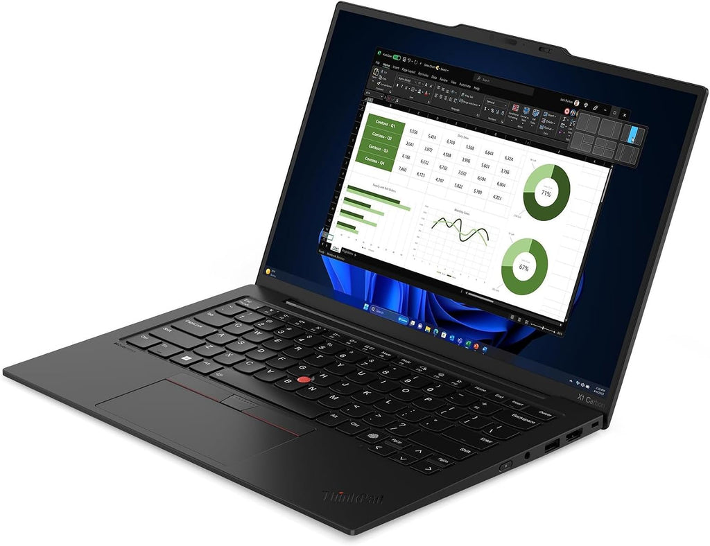 Lenovo ThinkPad X1 Carbon Gen 12 Laptop (14' FHD+ Touchscreen, Intel Core Ultra 7 165U vPro, 32GB DDR5, 1TB SSD), Fingerprint Reader, Backlit, IR Webcam, 2X Thunderbolt 4, IST HUB, Win 11 Pro, AI PC