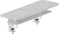 Branch Monitor Stand - Elegant, Durable Powder-Coated Steel Stand with Soft Felt Liner - Small Monitor Riser Second Tier Storage - Installs with a Universal Clamp for Ergonomic Workspace - White