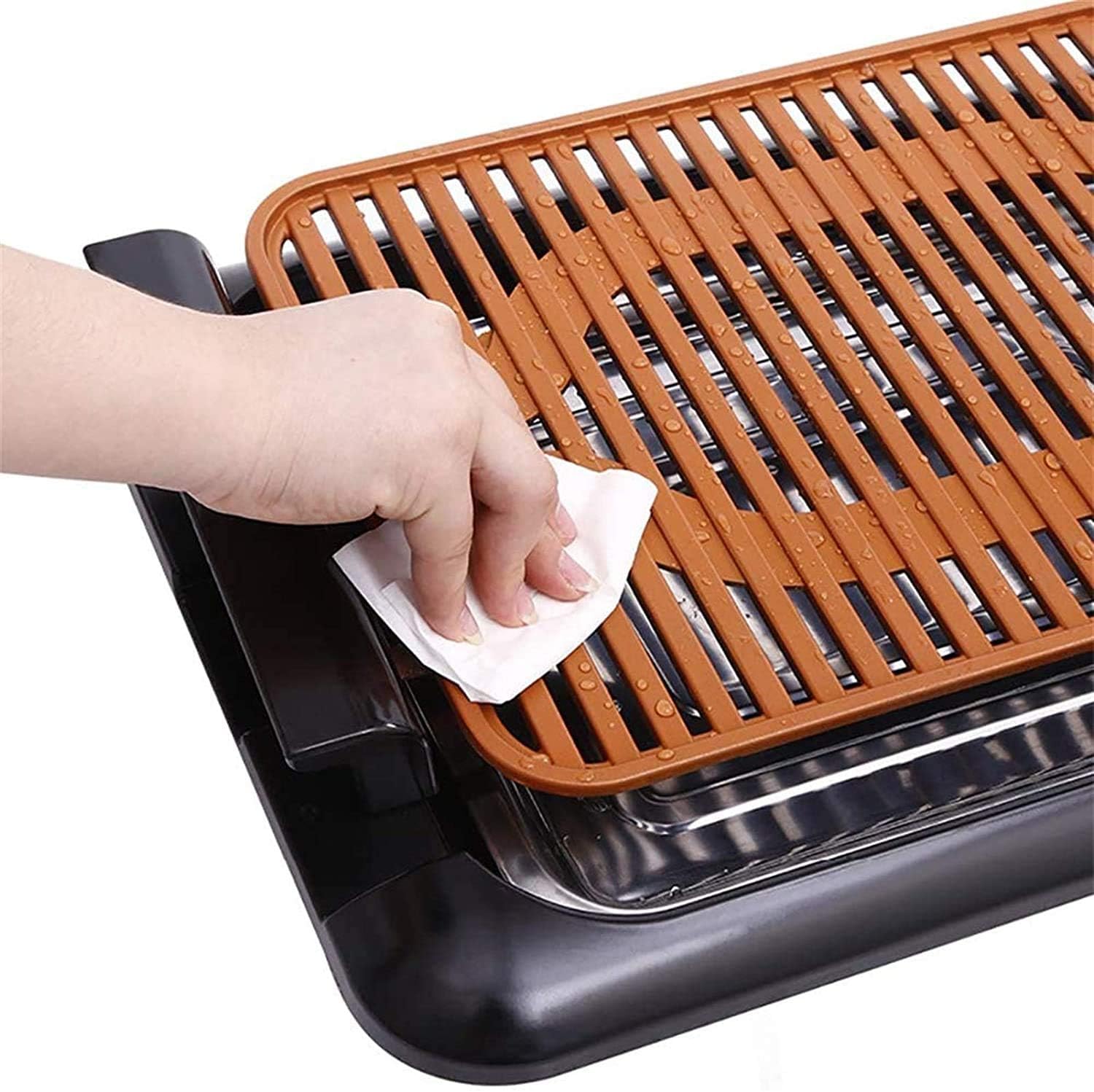 Electric grill, electric grill barbecue indoors, Portable Electric Smokeless Barbecue for Home Dinner,Household Nonstick Electric Griddle